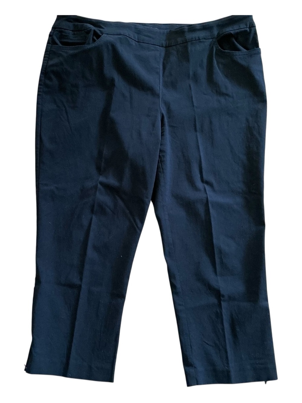 Women's Renaur Black Stretchy Capris